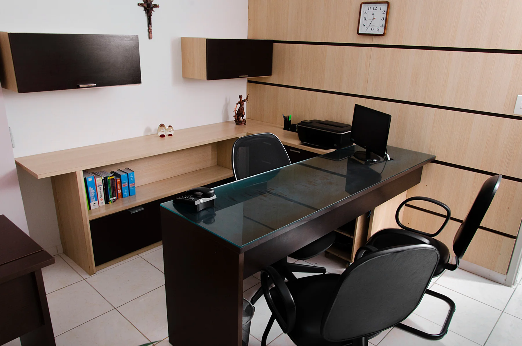 Sala de atendimento do escritório
